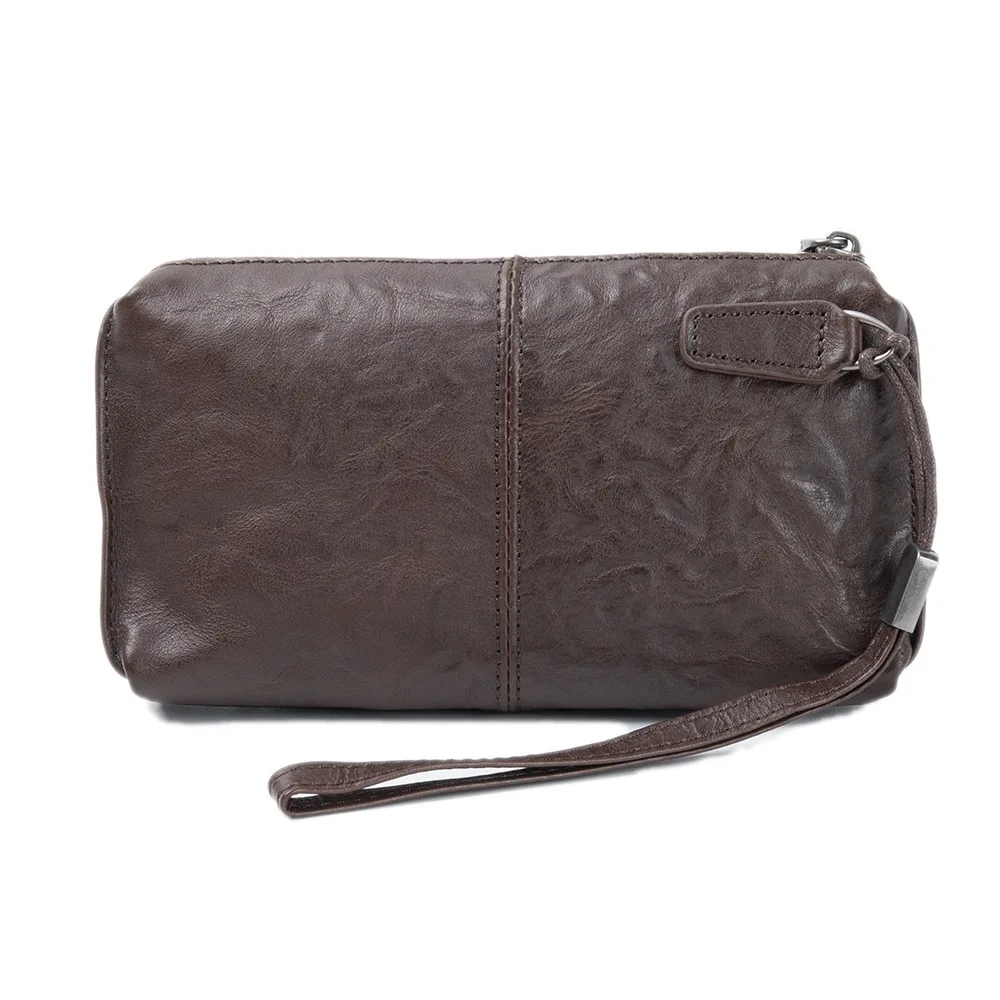 Travel Organizer Men - Mannen Koeienhuid Clutch Portemonnee Tas Heren