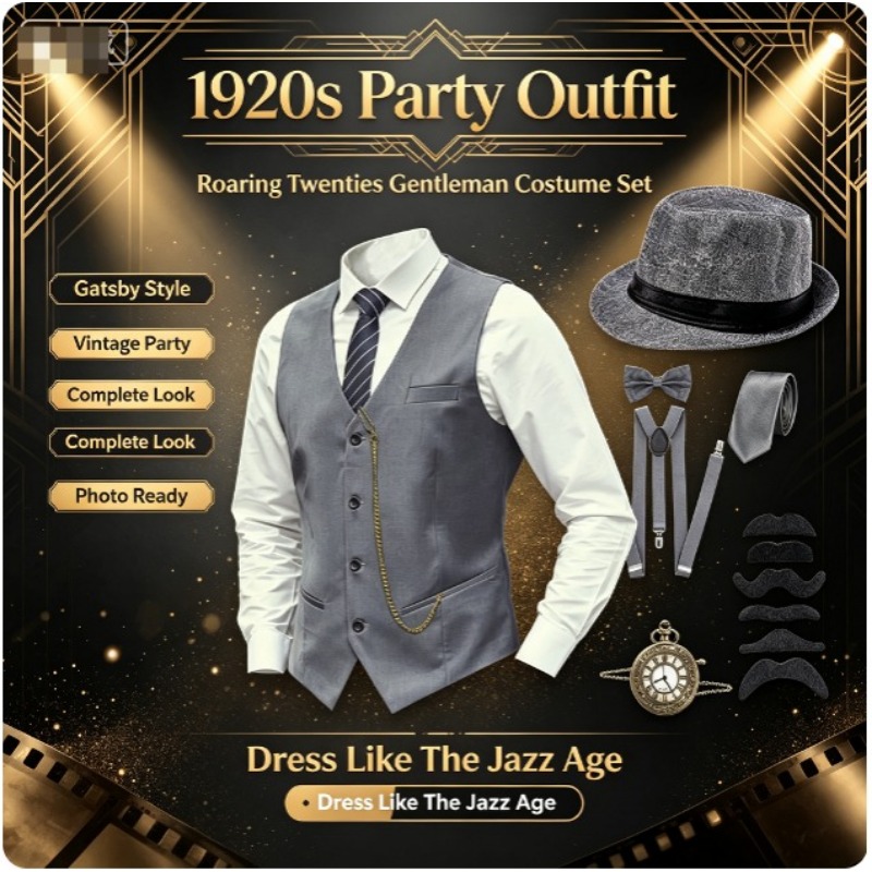 Jaren '20 Heren Great Gatsby G - Men'S Accessories In The 1920S recensie en prijs