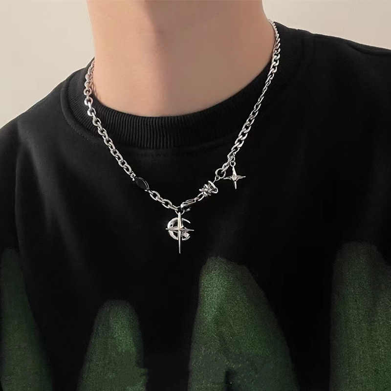 2023 Koreaanse Fashion Goth Pu - Men Accessories Neck Chain recensie en prijs