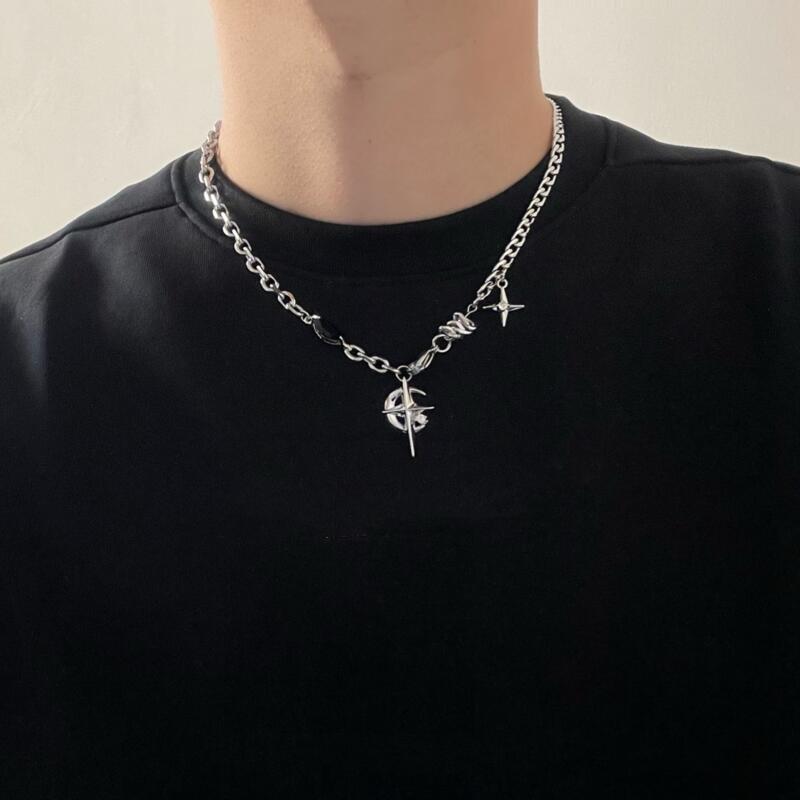 2023 Koreaanse Fashion Goth Pu - Men Accessories Neck Chain recensie en prijs